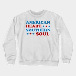 American Heart, Southern Soul - Embrace the Best of Both Worlds Crewneck Sweatshirt